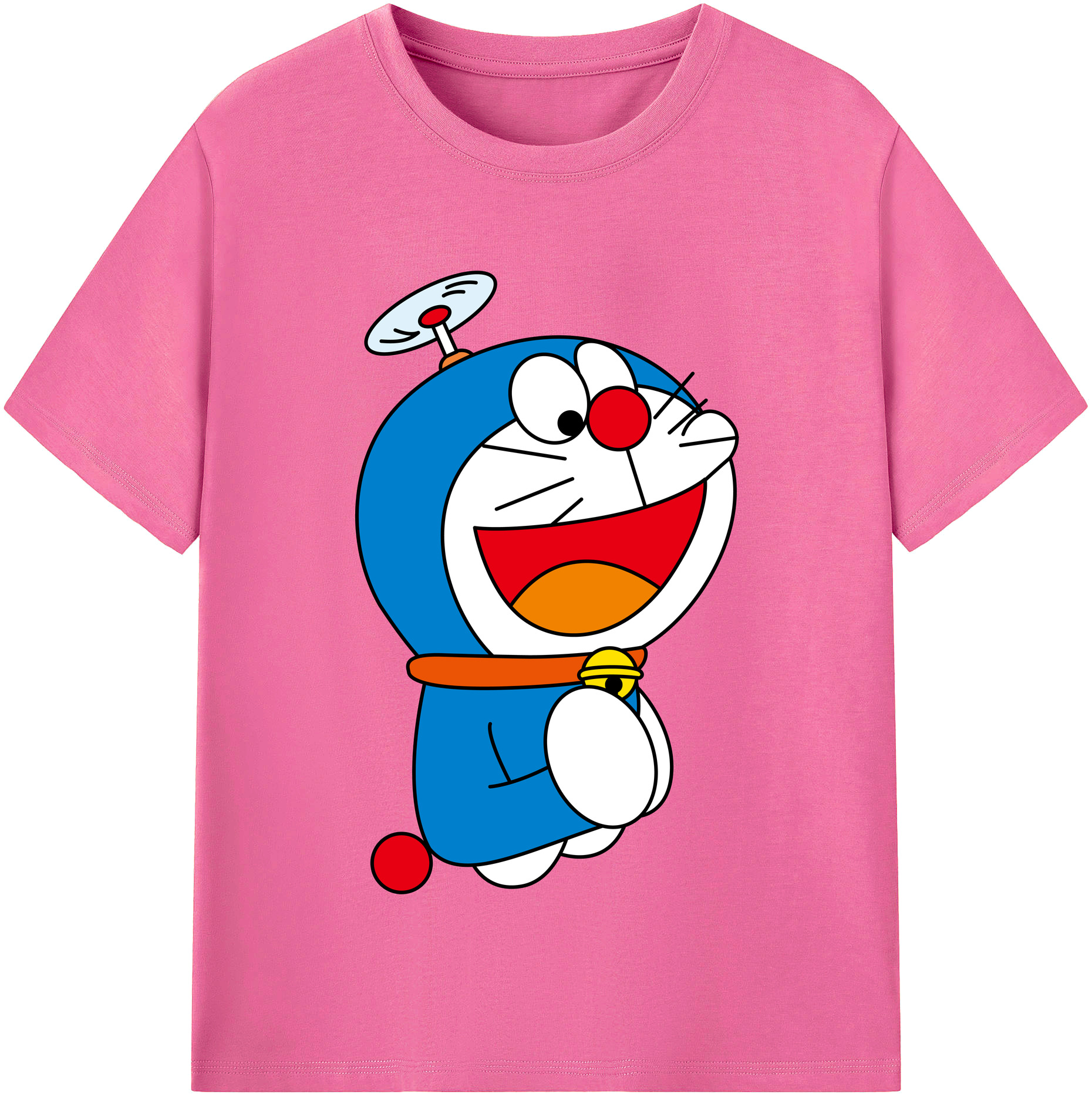 （画像用） ドラえもん Doraemon レディースカジュアルプリントTシャツ（綿100％）
